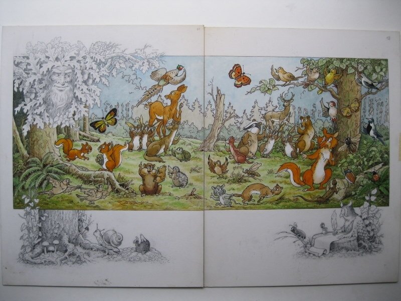 Vandersteen schets en kleur - Comic Strip
