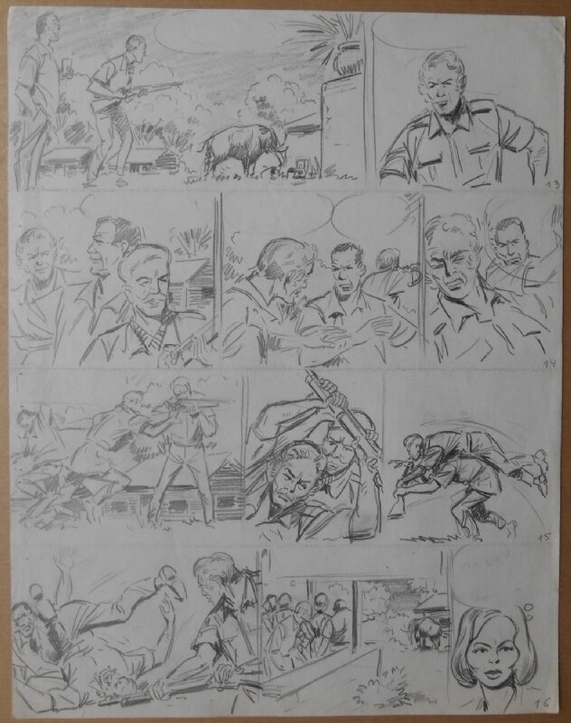 Schetspagina Safari by Willy Vandersteen - Comic Strip