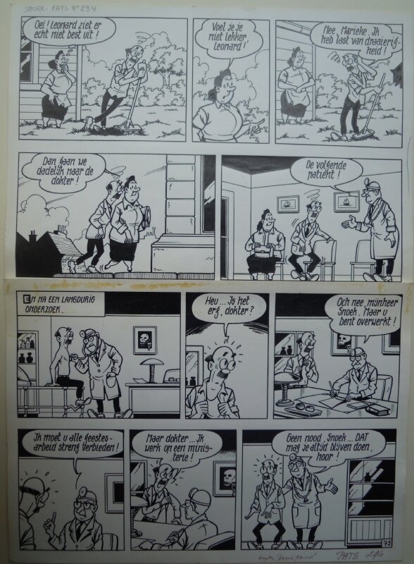 Snoek 73 par Willy Vandersteen, Eduard De Rop - Planche originale