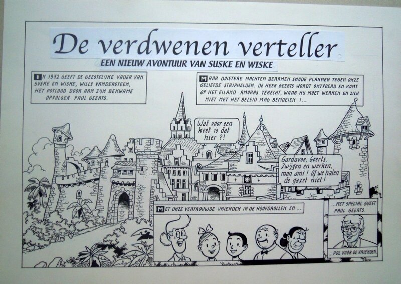 Marc Verhaegen, Suske en Wiske 277 De verdwenen verteller - Planche originale