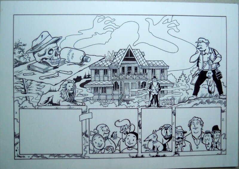 Marc Verhaegen, Suske en Wiske 287 De formidabele fantast - Planche originale