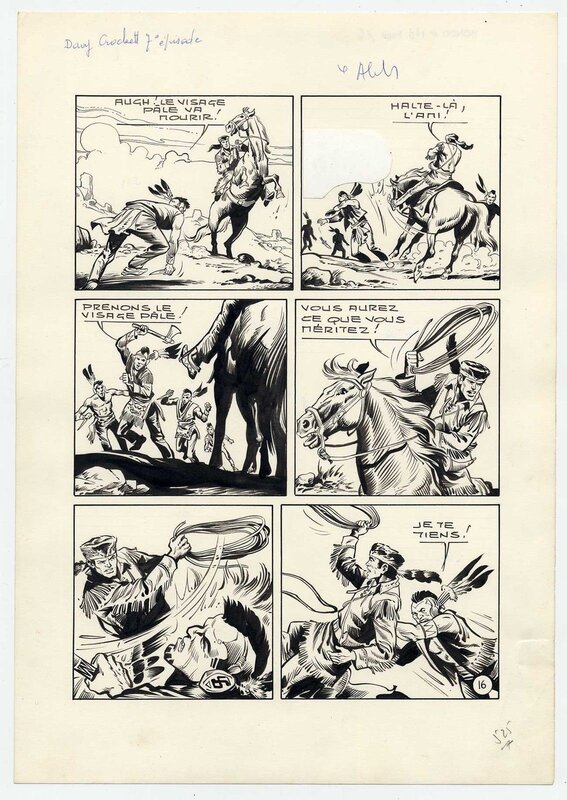 Davy Crockett page 16 Hondo n° 40 by Enzo Chiomenti - Comic Strip
