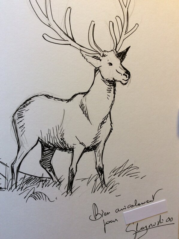 Le grand cerf blanc by Philippe Glogowski - Sketch