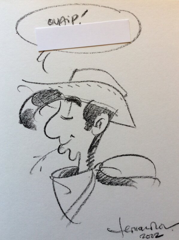 Lucky Luke by Vittorio Leonardo, Morris - Sketch