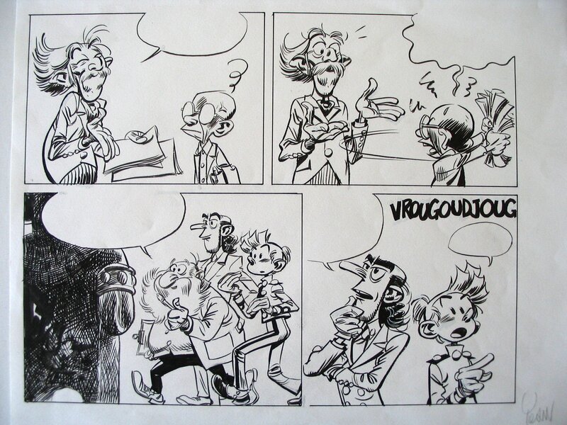 Spirou par Yoann - Planche originale