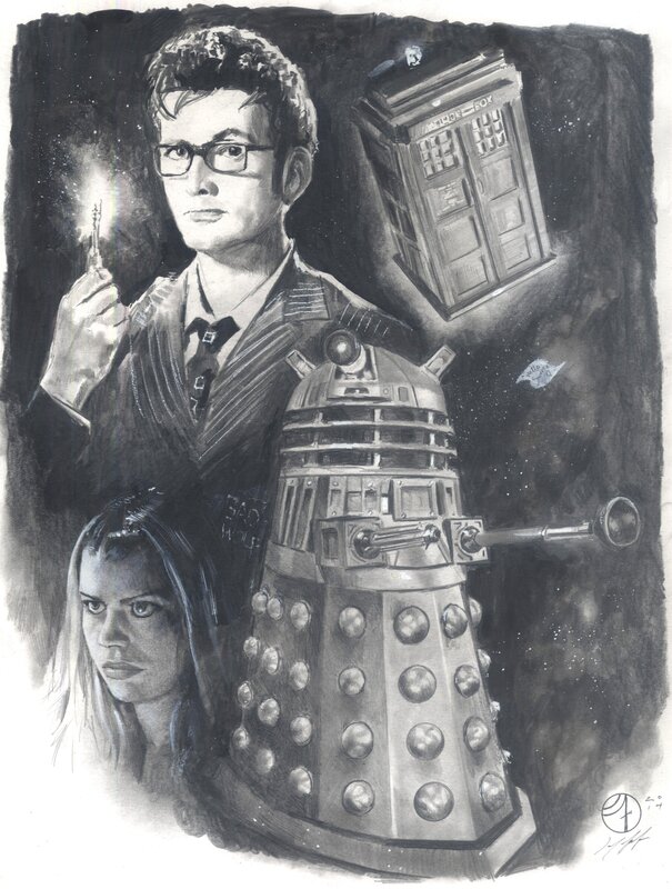 Jay Fife, Doctor Who - the 10th Doctor... - Original Illustration