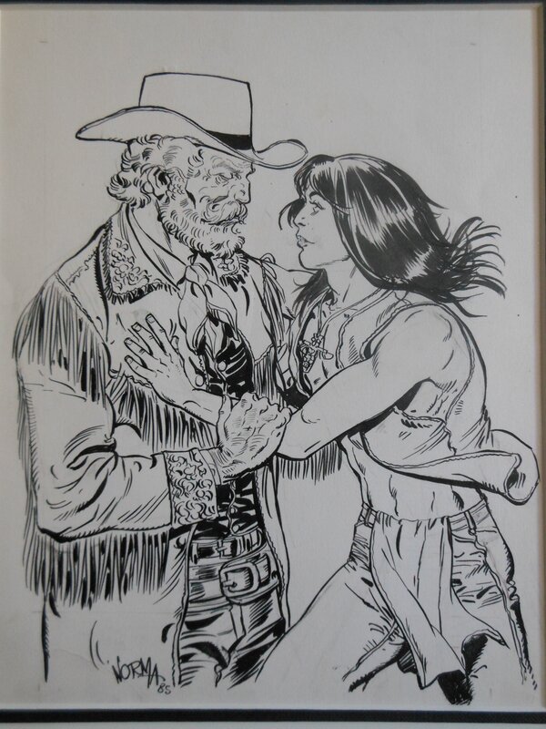 Capitaine Apache par Norma, Roger Lécureux - Illustration originale