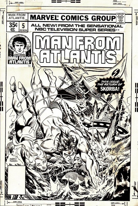 Pablo Marcos, Couverture de Man of Atlantis N°05 - Original Cover