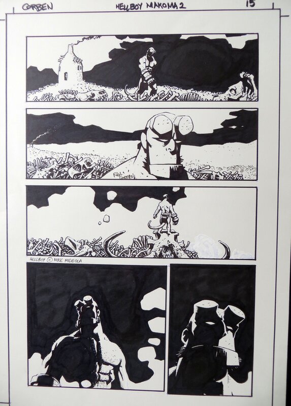 Hellboy par Richard Corben - Planche originale