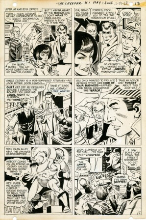 Steve Ditko, Beware the Creeper N°01 page 9 - Planche originale