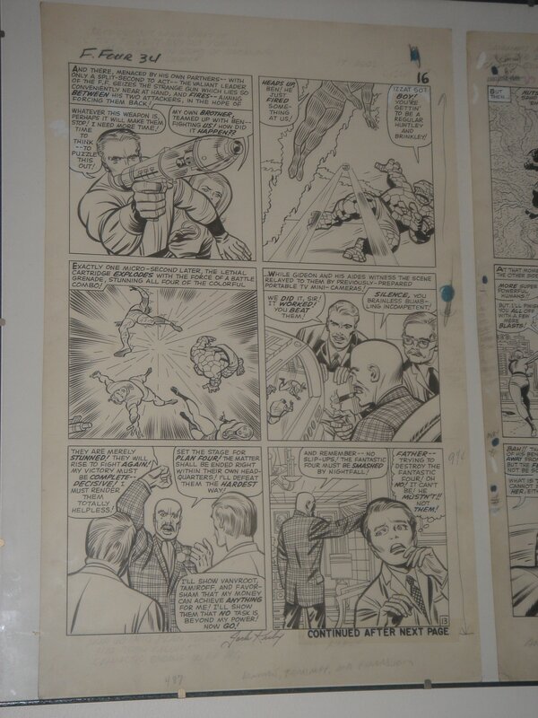 Fantastic FOUR par Jack Kirby, Stan Lee, Chic Stone - Planche originale