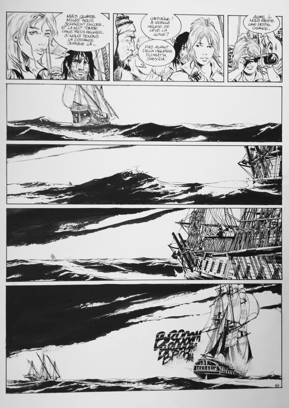 Franck Bonnet, Marc Bourgne, Les Pirates de Barataria - Planche originale