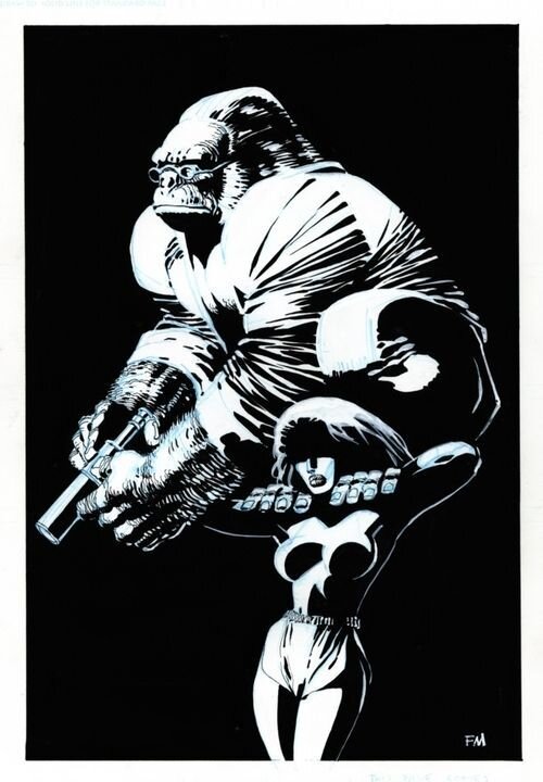 Frank Miller, Monkeyman and O brien - Illustration originale