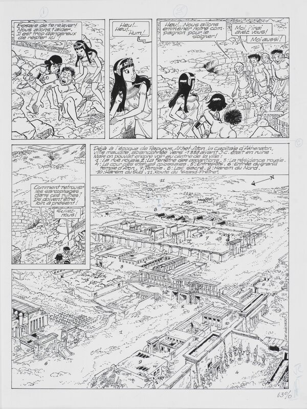 Lucien De Gieter, Papyrus - Le pharaon maudit - pl.31 - Comic Strip