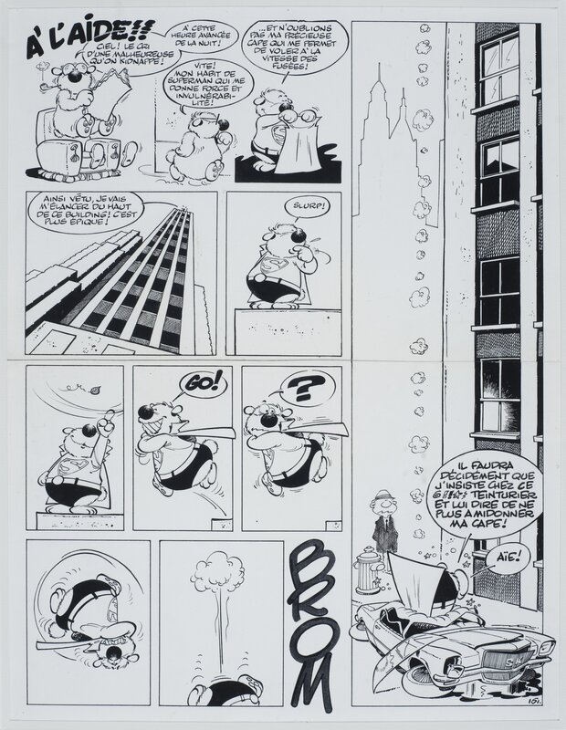 Cubitus - gag n°161 par Dupa - Planche originale