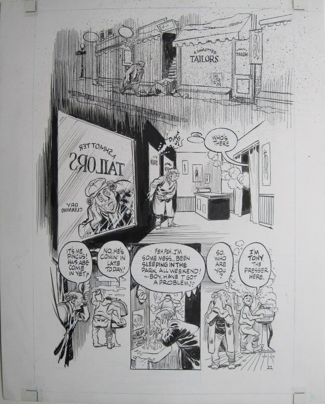 Will Eisner, Invisible people page 22 - Planche originale