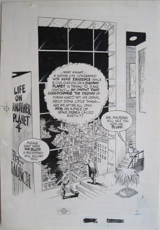 Pre-Launch - page 1 par Will Eisner - Planche originale