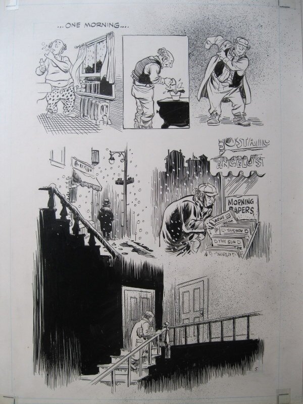 Sanctum page 5 par Will Eisner - Planche originale