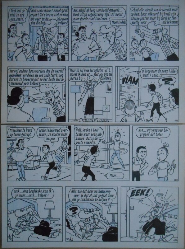 Paul Geerts, Suske en Wiske - 135 - De gekke gokker - strook 101 tot 104 - Comic Strip