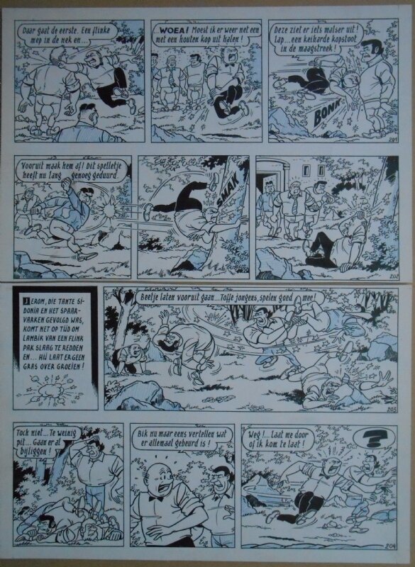 Paul Geerts, Suske en Wiske - 135 - De gekke gokker - strook 201 tot 204 - Comic Strip