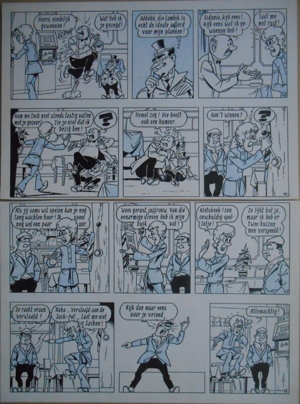 Paul Geerts, Suske en Wiske - 135 - De gekke gokker - strook 45 tot 48 - Comic Strip
