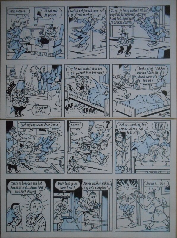 Paul Geerts, Suske en Wiske - 135 - De gekke gokker - strook 53 tot 56 - Comic Strip
