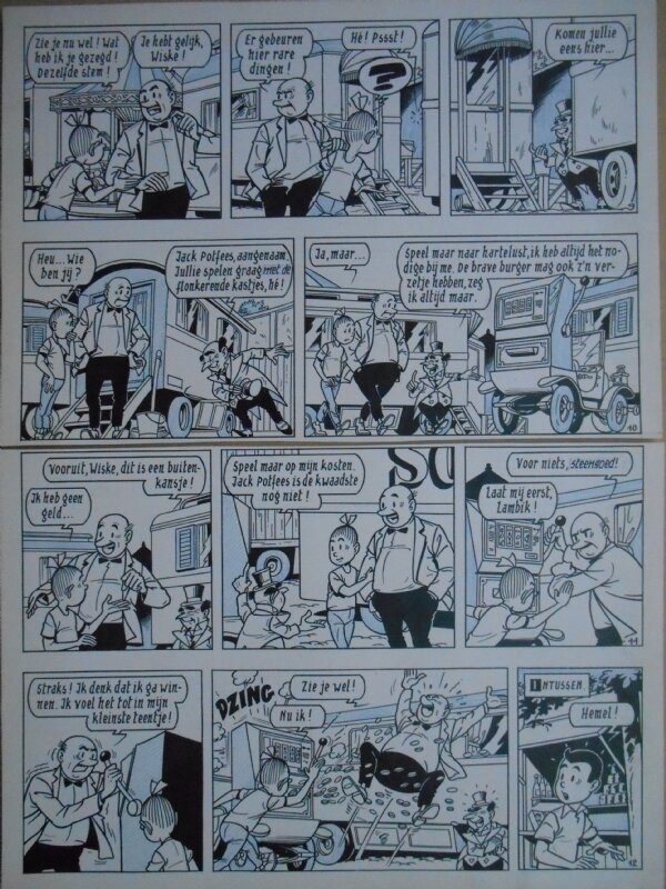 Paul Geerts, Suske en Wiske - 135 - De gekke gokker - strook 9 tot 12 - Comic Strip