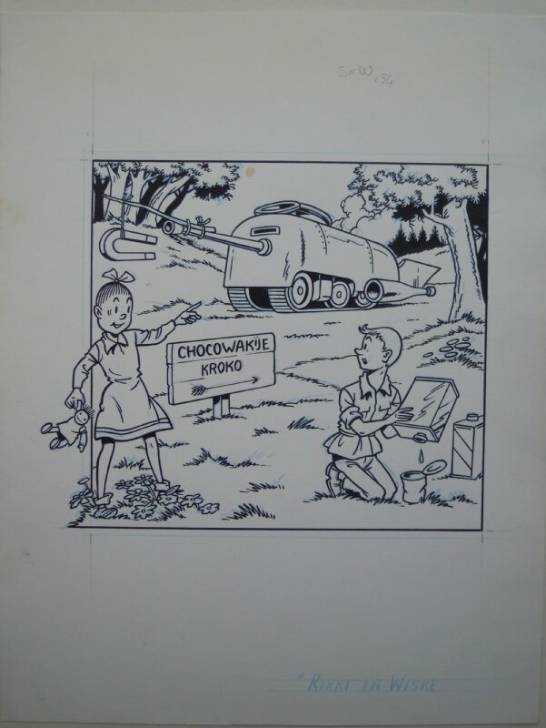 Paul Geerts, Suske en Wiske 154 Rikki en wiske - Original Cover