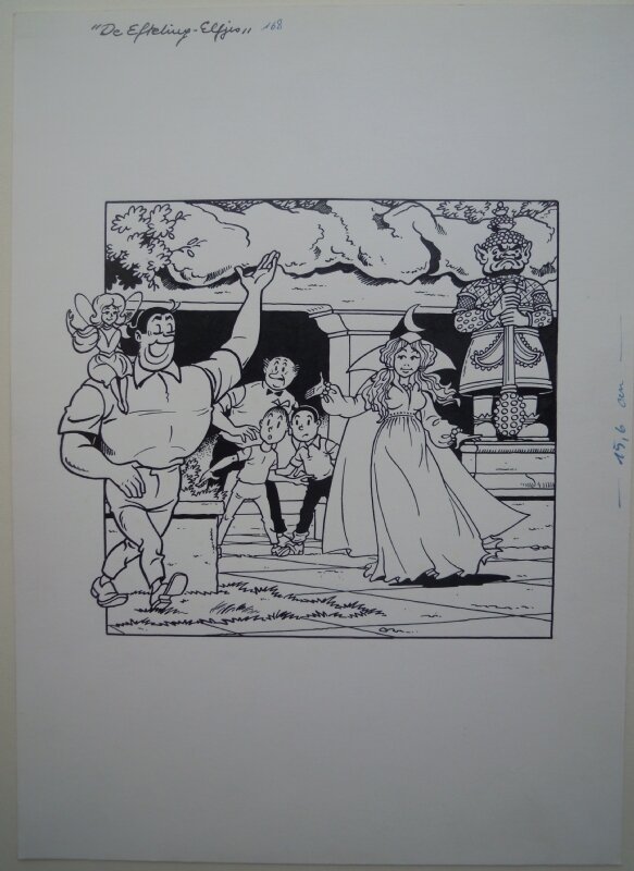 Paul Geerts, Suske en Wiske 168 De efteling-elfjes - Original Cover