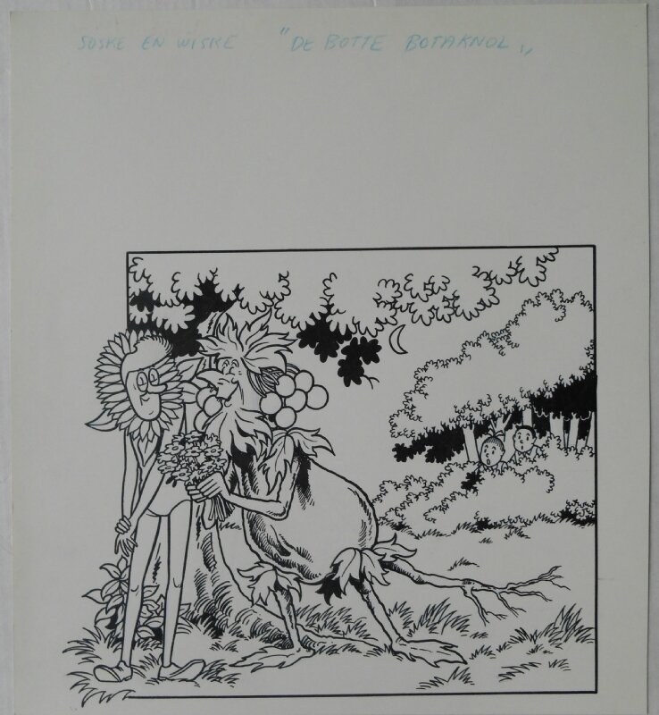 Paul Geerts, Suske en Wiske  185 De botte botaknol - Original Cover