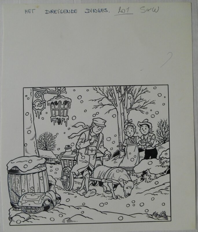 Paul Geerts, Suske en wiske 201 Het driegende dinges - Couverture originale