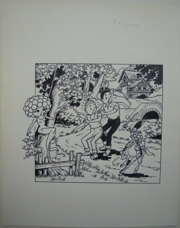 Paul Geerts, Suske en Wiske 204 Mooie millirem - Couverture originale