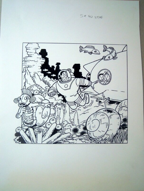 Paul Geerts, Suske en Wiske 206 De bonkige baarden - Couverture originale