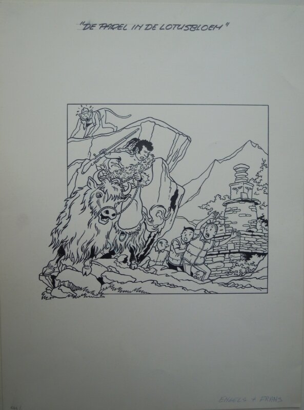 Paul Geerts, Suske en Wiske 214 De parel in de lotusbloem - Couverture originale