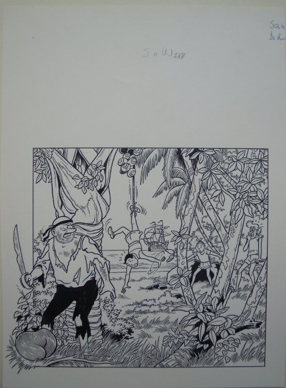Paul Geerts, Suske en Wiske 217 De komieke coco - Original Cover