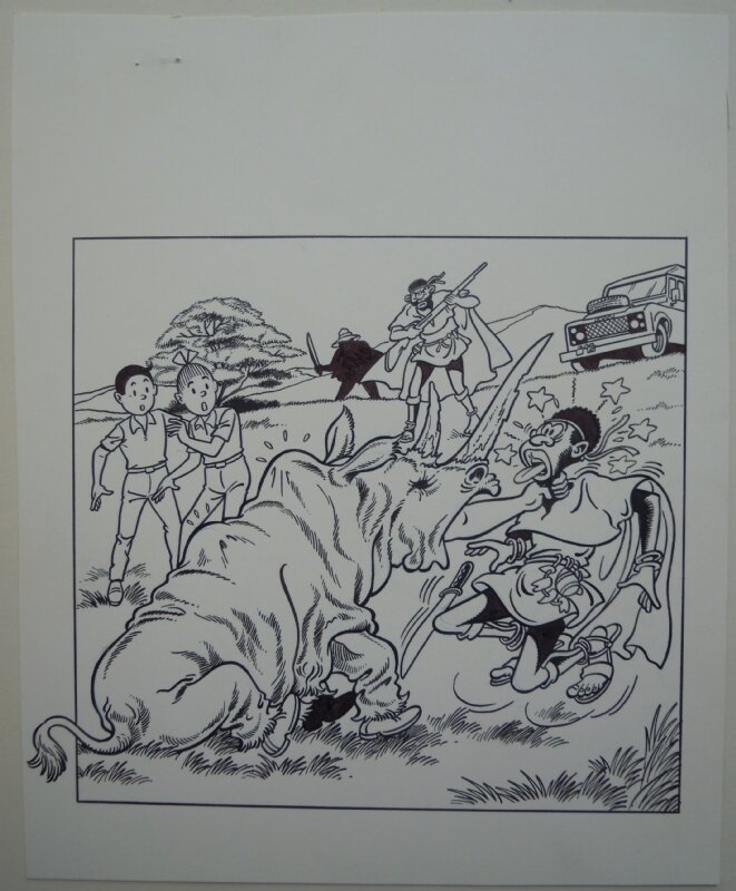 Paul Geerts, Suske en Wiske 221 De rinoramp - Couverture originale
