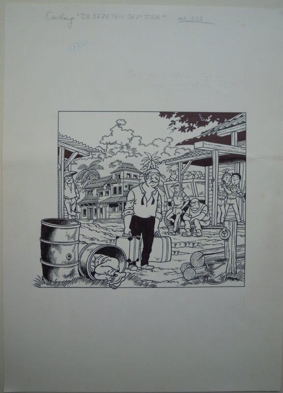 Paul Geerts, Suske en Wiske 222 De bezeten bezitter - Original Cover