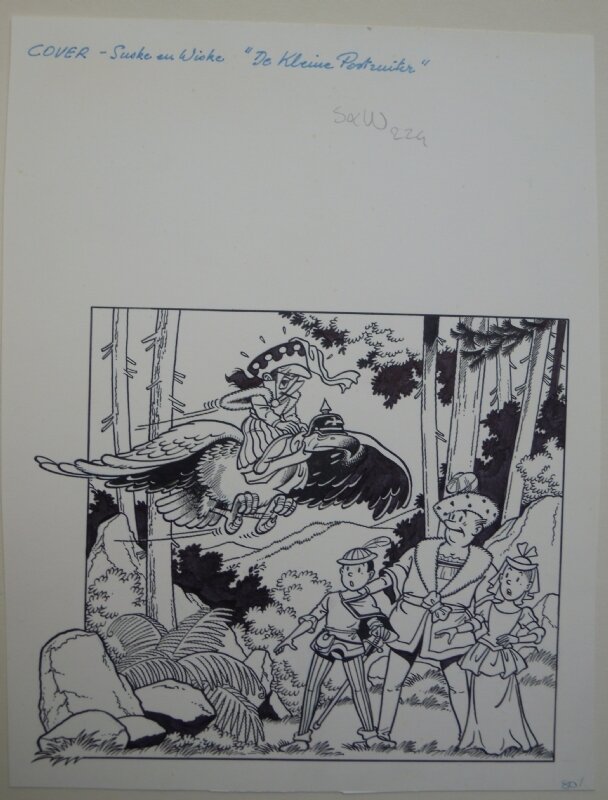 Paul Geerts, Suske en Wiske 224 De kleine postruiter - Couverture originale