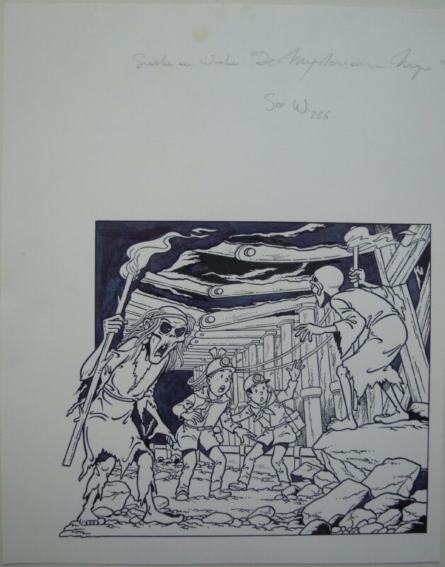 Paul Geerts, Suske en Wiske 226 De mysterieuze mijn - Couverture originale