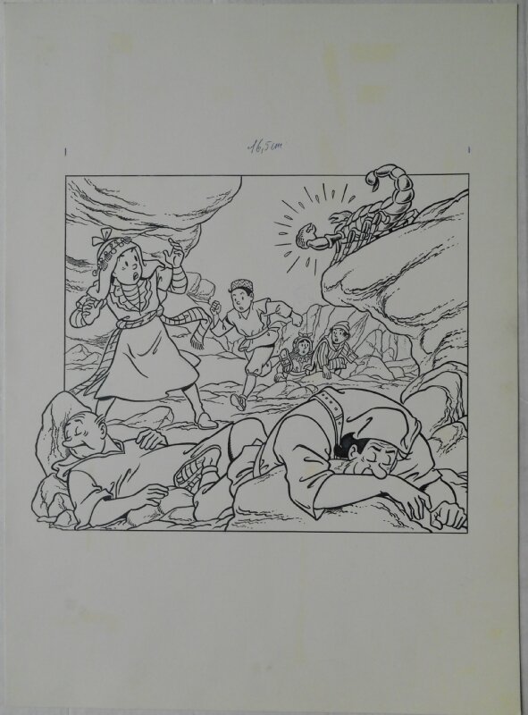 Paul Geerts, Suske en Wiske 231 De scherpe schorpioen - Original Cover