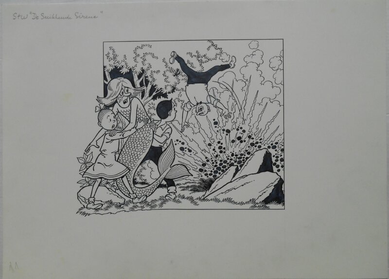 Paul Geerts, Suske en Wiske 237 De snikkende sirene - Couverture originale