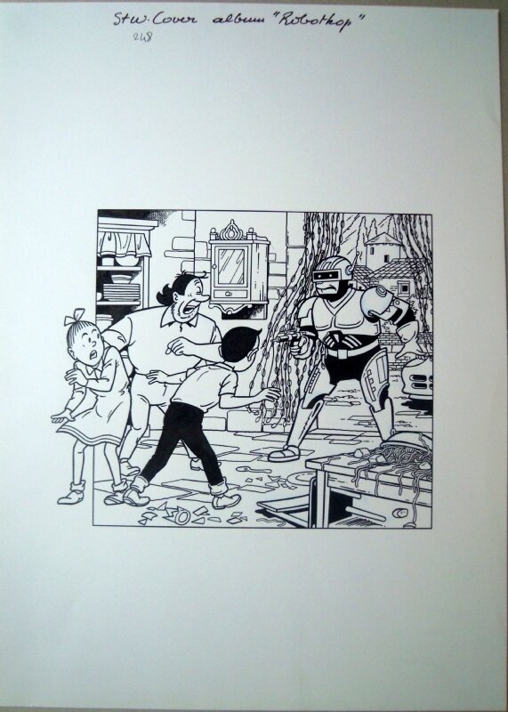 Paul Geerts, Suske en Wiske 248 Robotkop - Original Cover