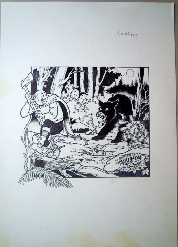 Paul Geerts, Suske en Wiske 252 Volle maan - Couverture originale
