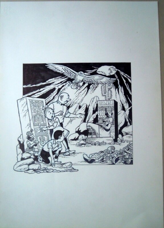 Paul Geerts, Suske en Wiske 258 De gevederde slang - Couverture originale