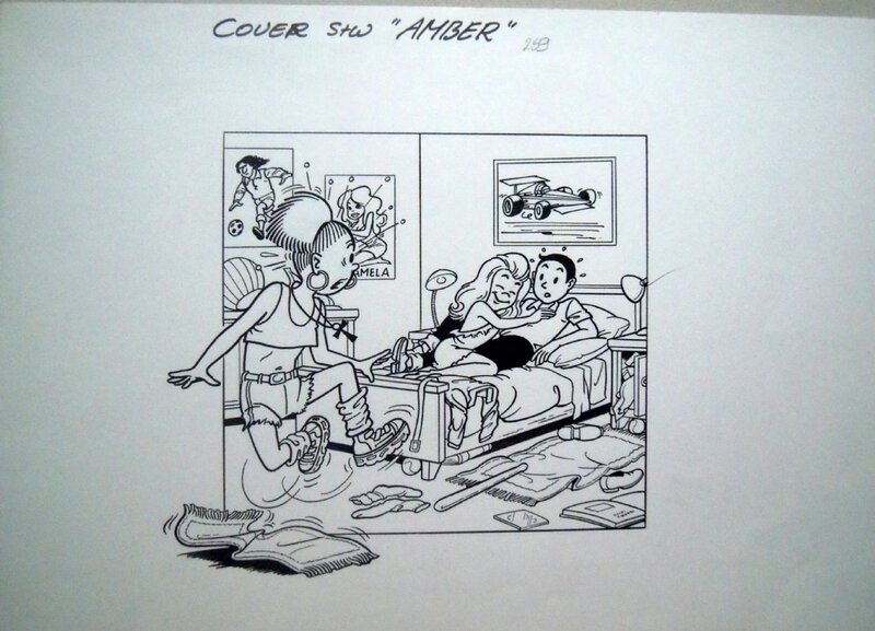 Paul Geerts, Suske en Wiske 259 Amber - Couverture originale