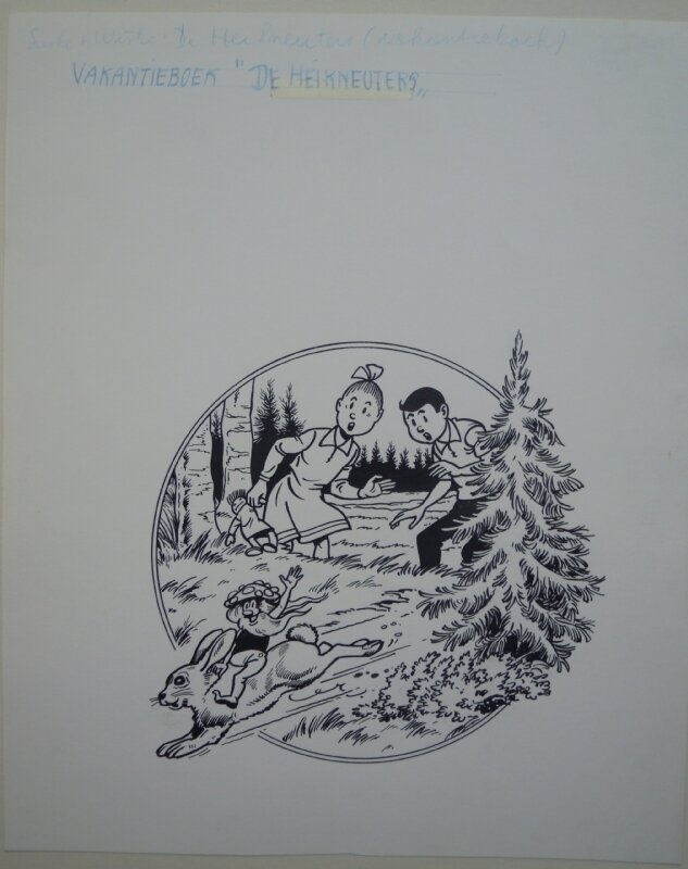 Paul Geerts, Willy Vandersteen, Suske en wiske - De heikneuters vakantieboek - Couverture originale