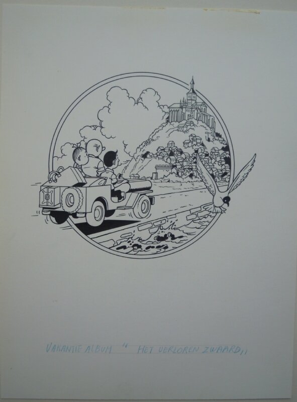 Paul Geerts, Suske en Wiske - Het verloren zwaard vakantiealbum - Original Cover