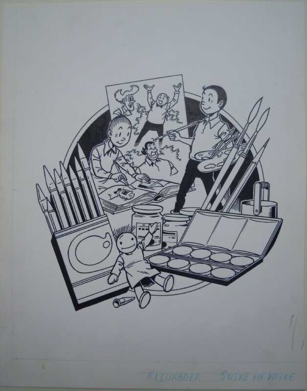 Paul Geerts, Suske en Wiske Kleurboek - Original Cover