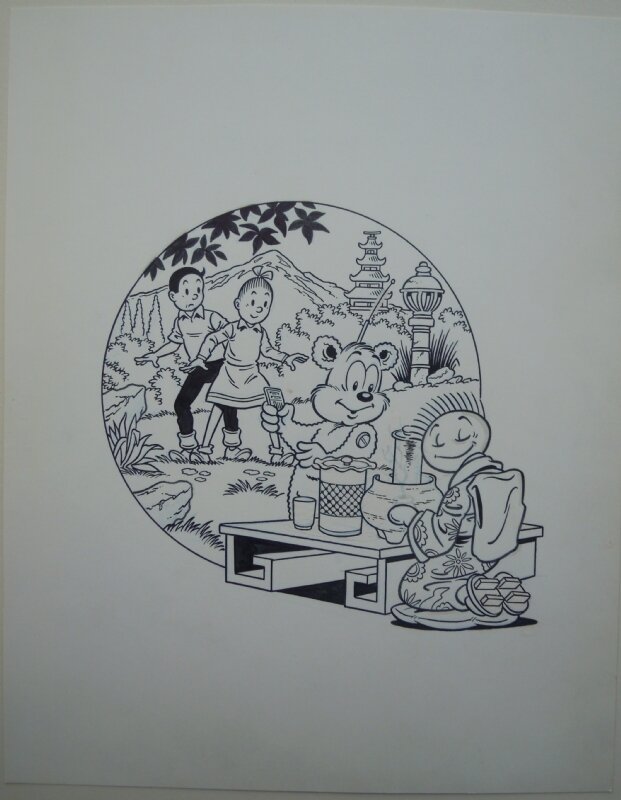 Paul Geerts, Eugeen Goossens, Suske en Wiske - Sony-San - Couverture originale