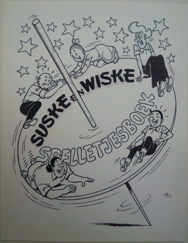 Paul Geerts, Suske en Wiske Spelletjesboek - Couverture originale